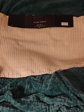 Neutral Waffle Weave Placemat - Cream